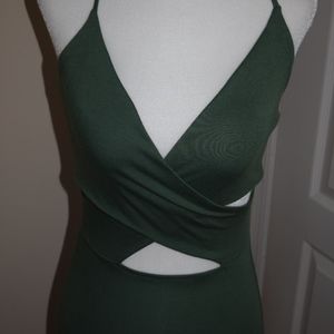 Olive green Midi dress SEXY